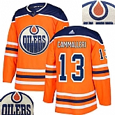 Oilers #13 Cammalleri Orange With Special Glittery Logo Adidas Jersey,baseball caps,new era cap wholesale,wholesale hats